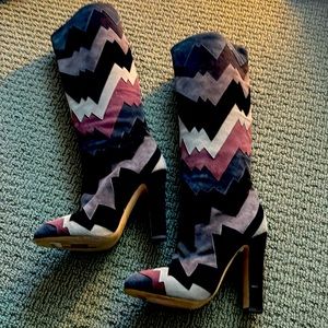 Authentic jimmy choo multicolored riding boots